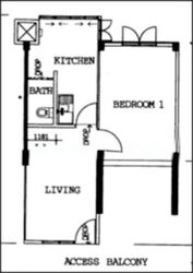 Blk 114 Bedok North Street 2 (Bedok), HDB 2 Rooms #590319611